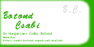botond csabi business card